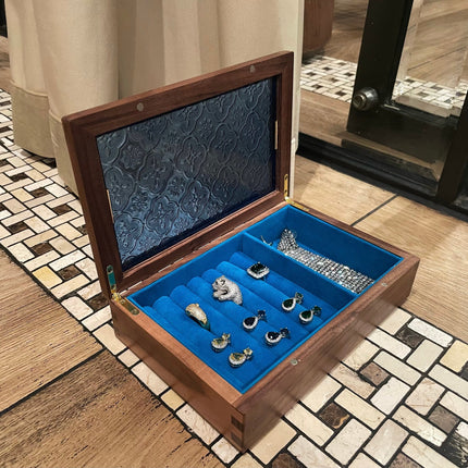 Smykkeskrin I Grønn Glass