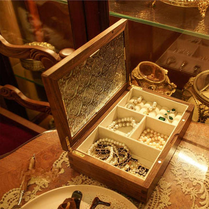 Smykkeskrin I Grønn Glass