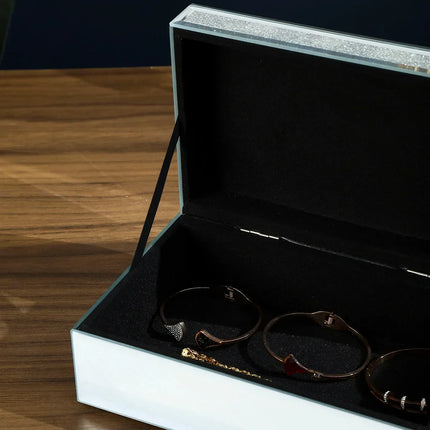 Smykkeskrin Glas Sølv