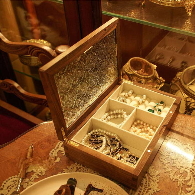 Smykkeskrin I Grønn Glass