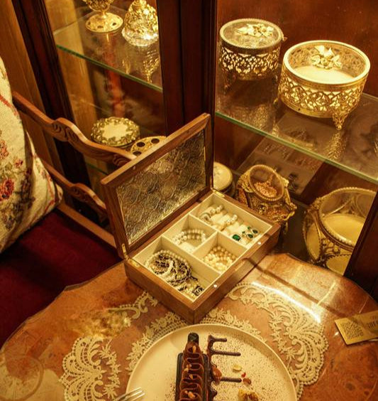 Smykkeskrin I Grønn Glass