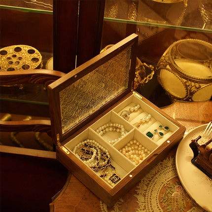 Smykkeskrin I Grønn Glass