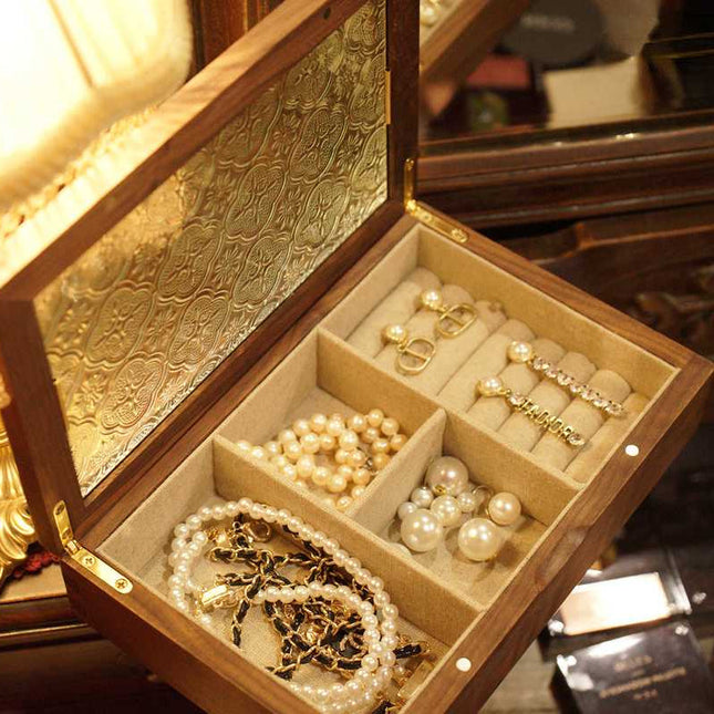 Smykkeskrin I Grønn Glass