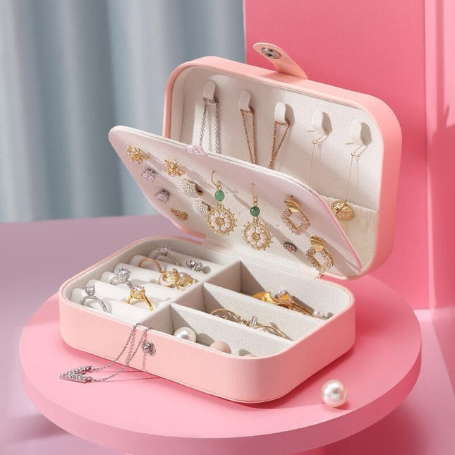 Smykkeskrin I Skinn For Reise